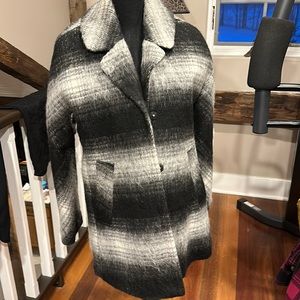 Sam Edelman wool blend snap closure coat
